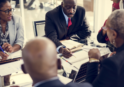 Employers and professional having a meeting